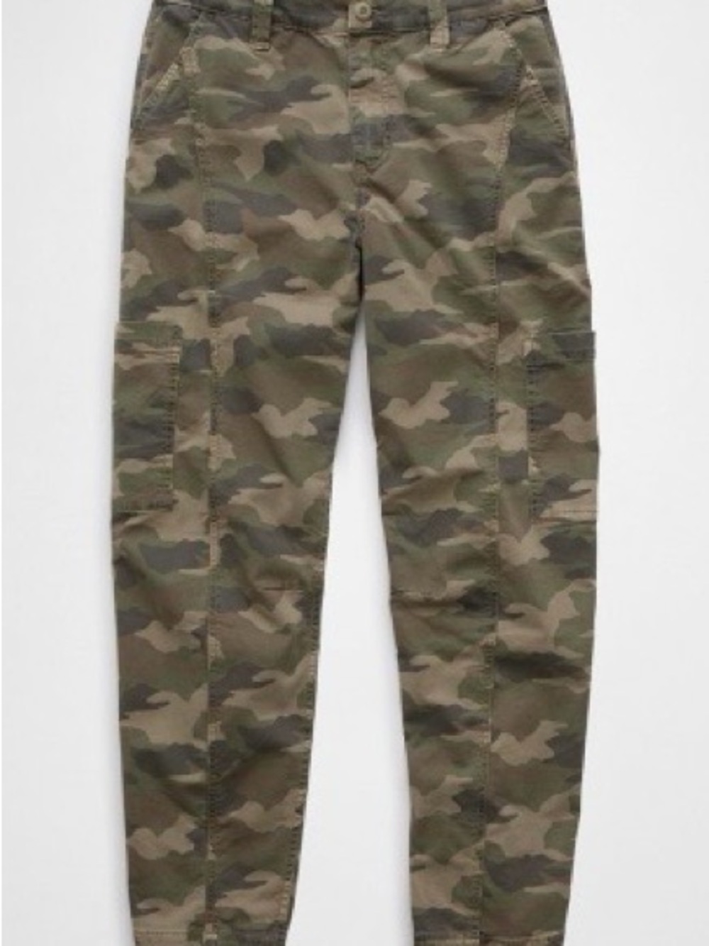 American Eagle Outfitters Women's Camo Cargo Pants - Olive